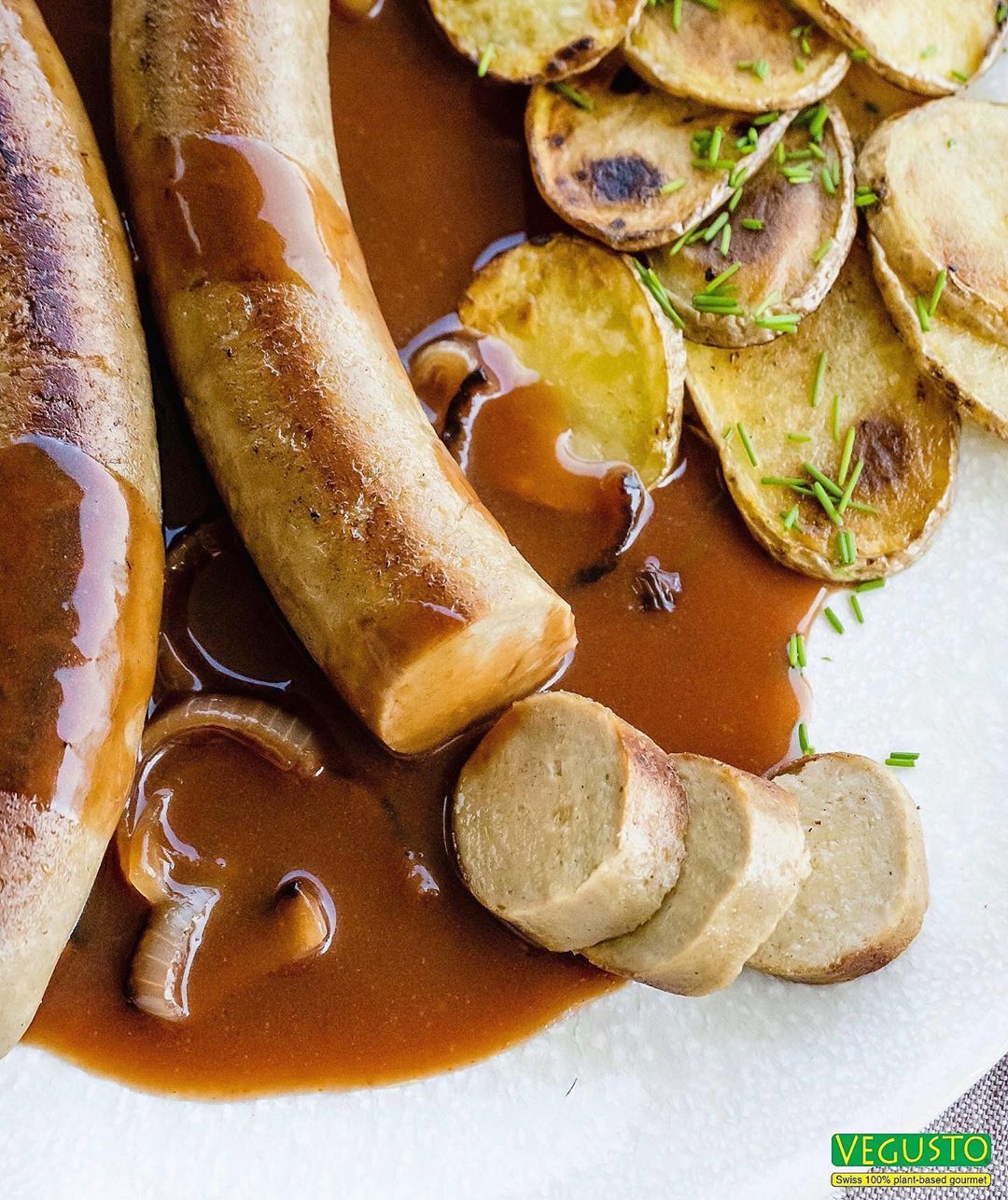 Vegan-sausage, Onion Vegan sausages from our own production! 🇨🇭