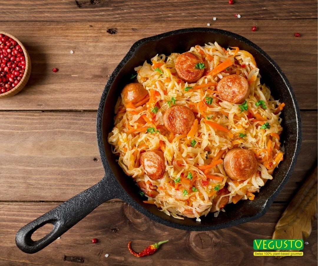 Vegan-sausage, Farmhouse-style Vegan sausages from Vegusto!