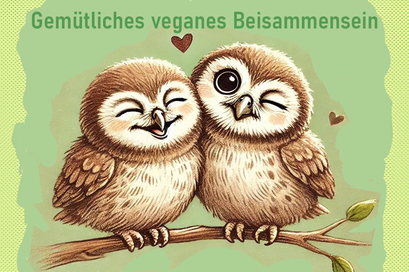 Gemütliches veganes Beisammensein