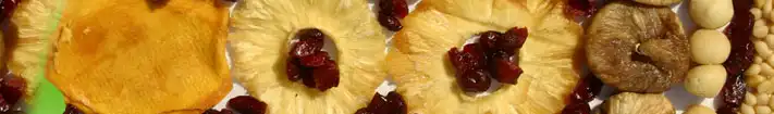 Dörrfrüchte und Nüsse, Samen, Tee