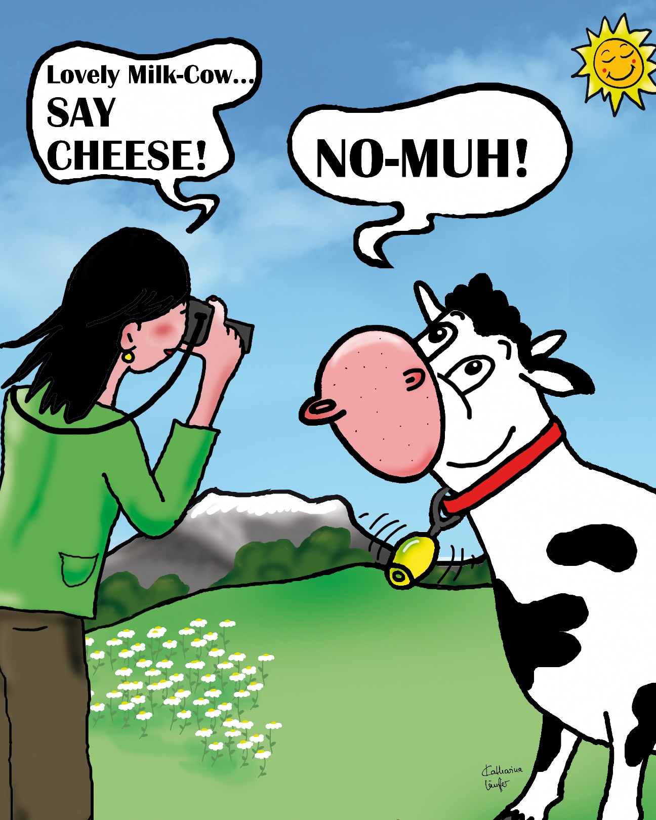 Say cheese - Say No Muh!