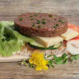 Vegan-Burger, Funghi u. No Muh