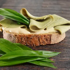 Vegan-Aufschnitt, Bärlauch