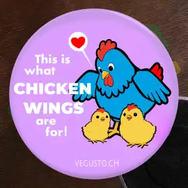 Kühlschrank-Magnet: What Chicken Wings are for!