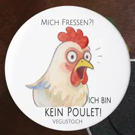 Kühlschrank-Magnet: Ich bin kein Poulet!
