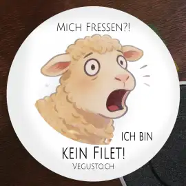 Kühlschrank-Magnet: Lamm - Ich bin kein Filet!