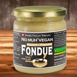 Vegan-Fondue im Glas, Rezent - mit Weisswein