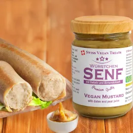 Veganer Würstchen-Dattelsenf