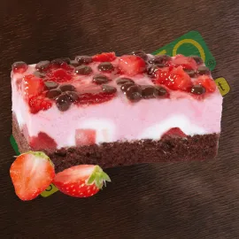 Erdbeerschnitte vegan