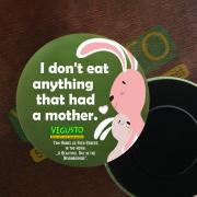 Kühlschrank-Magnet: I don't eat anything that had a mother!