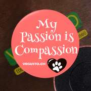 Kühlschrank-Magnet: My Passion is Compassion!