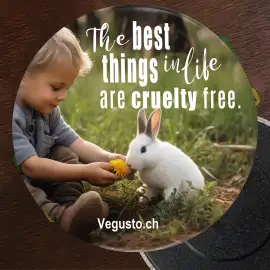 Kühlschrank-Magnet: The best things in life are cruelty free