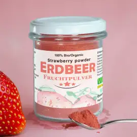 Organic strawberry powder