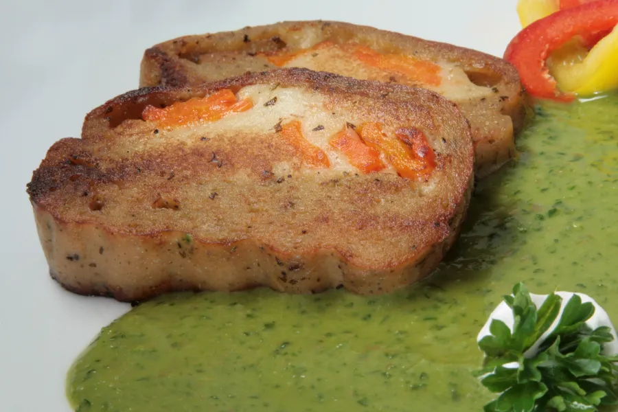 Salsa Verde für das Vegan-Bratstück, Gefüllt