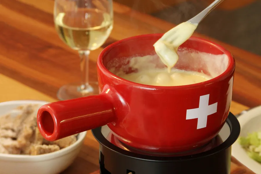 Veganes Fondue with No Moo