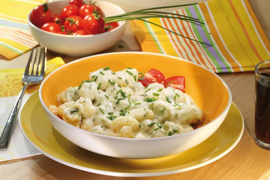 Gnocchi with No-Muh, Sauce