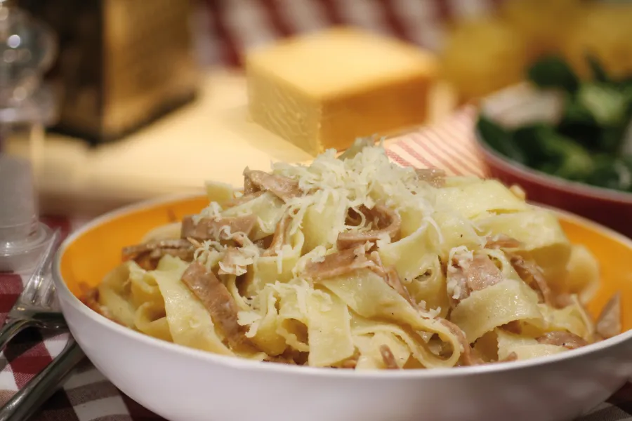 Fettuccine Carbonara, vegan