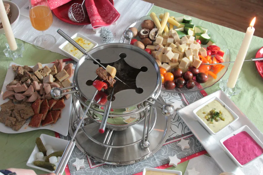 Fondue Bourguignonne mit Vegusto