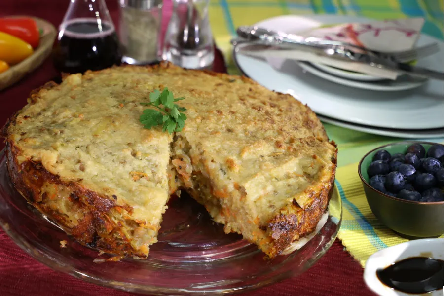 Kartoffel-Karotten-Quiche mit No-Muh