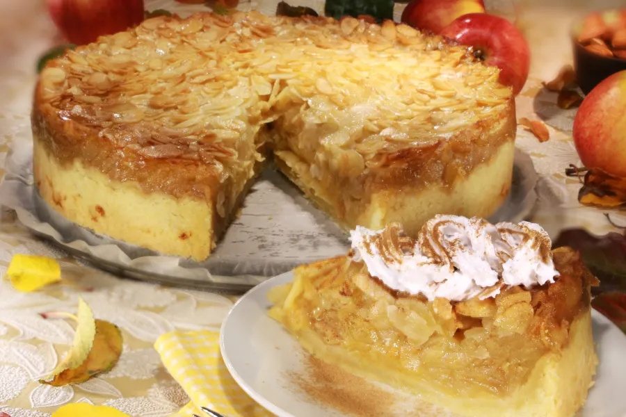 Apfel-Mandel-Torte mit Xylit