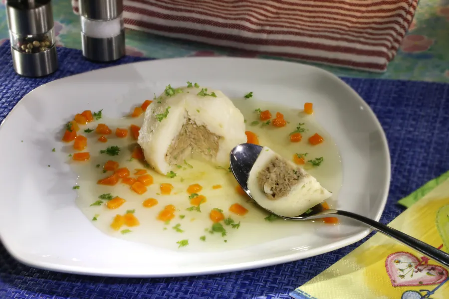 Gefüllte Knödel mit Vegan-Filet & Co.