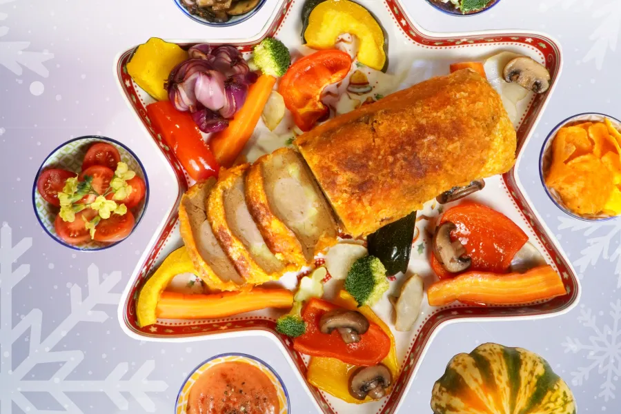 Crispy chip coat for the Vegan-roast, Festive