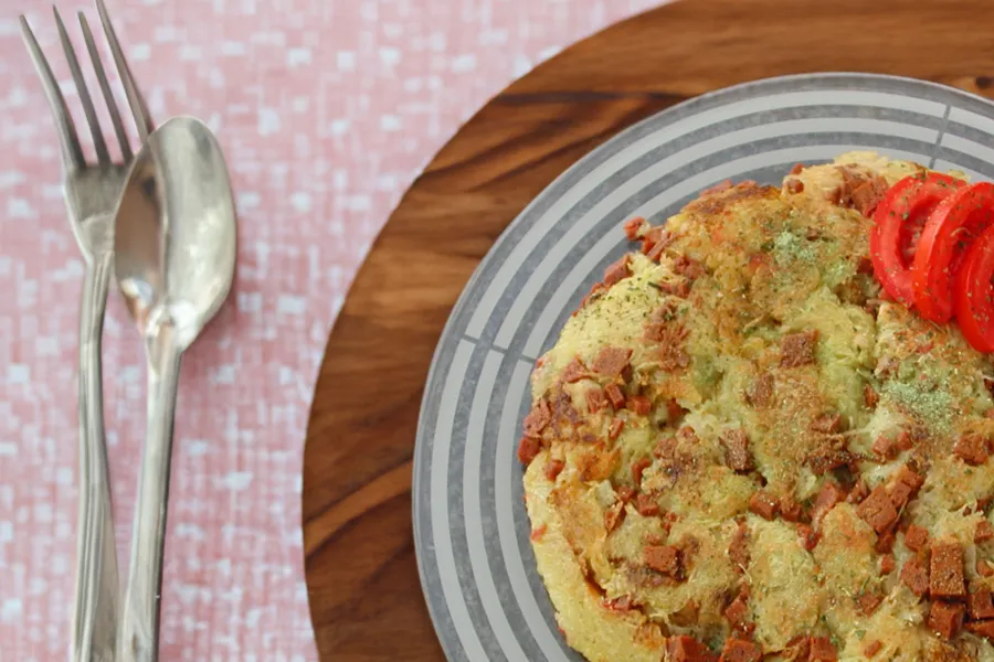 Rösti mit veganer Wurst