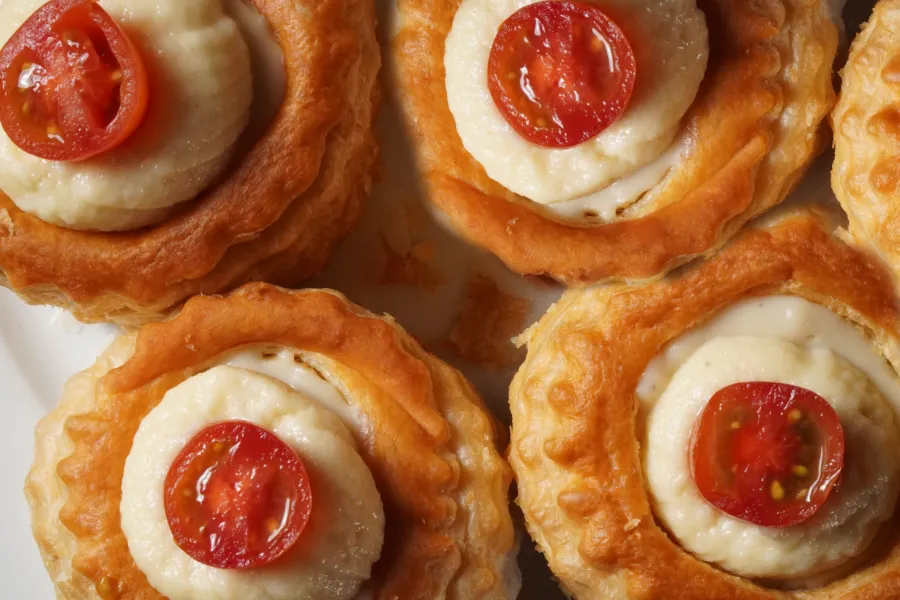 Schnelle Pastetchen mit veganer Bechamelsauce